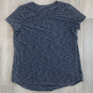 Lululemon Heathered Blue Short Sleeve Tee Size 10
